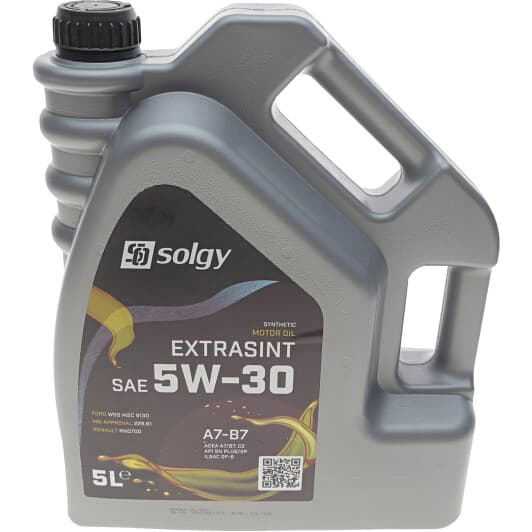 Solgy Extrasint A7-B7 5W-30 (5 л) моторное масло
