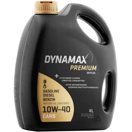 Dynamax Premium SN Plus 10W-40 (4 л) моторное масло