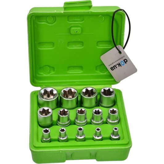 Набір торцевих головок Alloid НГЕ-424K 1/2", 3/8", 1/4" (14 пр.)