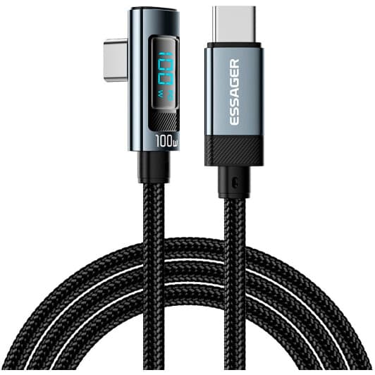 Кабель Essager EXCT1W-HCA0G-P type-C - type-C 2 м
