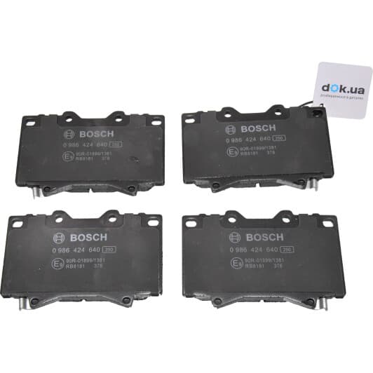 0 986 424 640 Bosch Гальмівні колодки