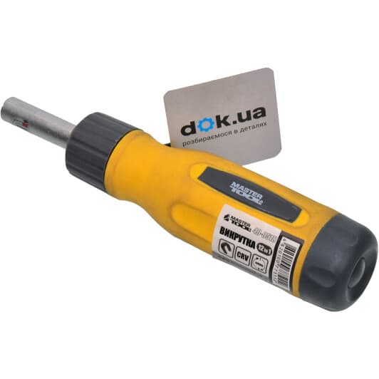 Викрутка реверсивна з набором бит MasterTool 400518