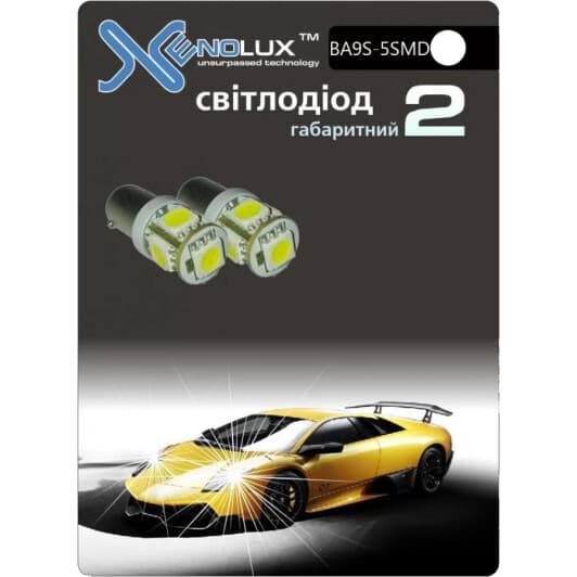 Автолампа Xenolux T4W BA9s 1 W оранжевая 20110