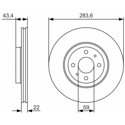 0 986 479 S01 Bosch Гальмівний диск