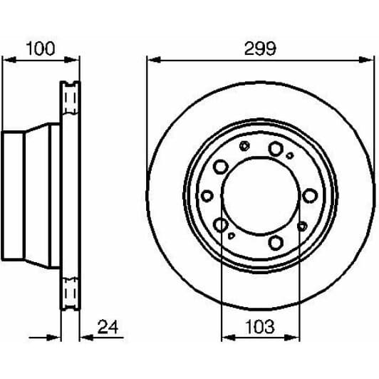 0 986 478 419 Bosch Тормозной диск
