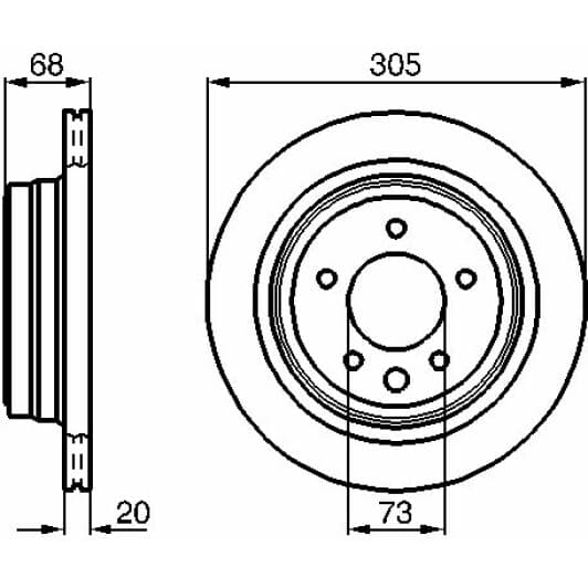 0 986 478 660 Bosch Тормозной диск
