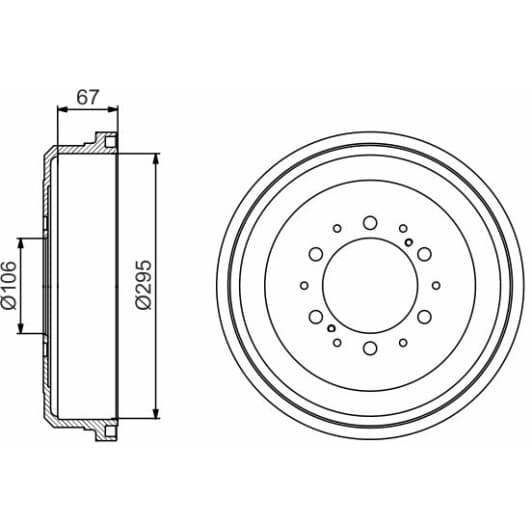 0 986 477 167 Bosch Гальмівний барабан