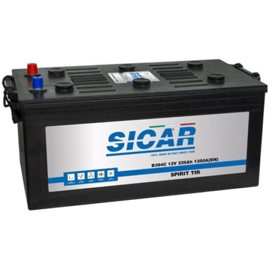 Аккумулятор Sicar 6 CT-225-L Spirit TIR B394C