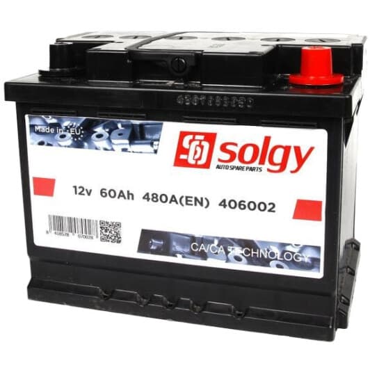 Акумулятор Solgy 6 CT-60-R 406002