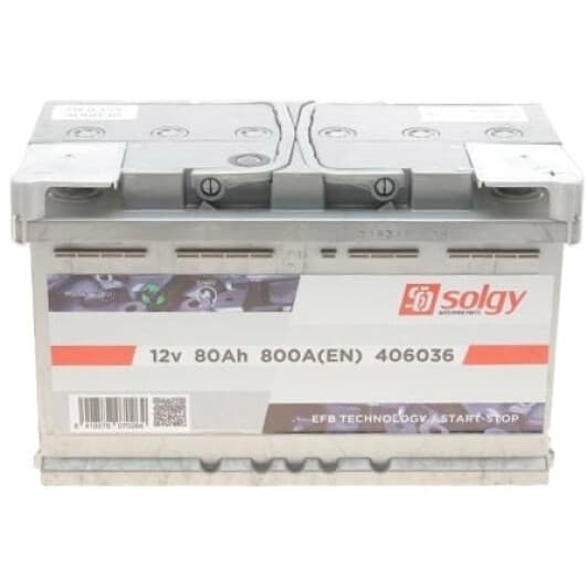 Аккумулятор Solgy 6 CT-80-R 406036