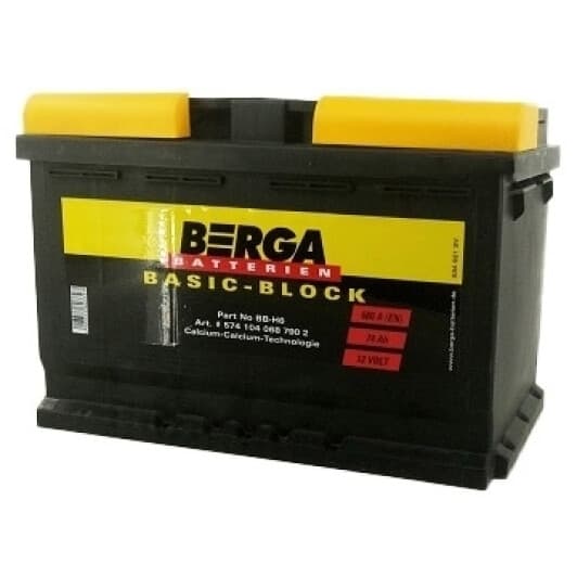 Акумулятор Berga 6 CT-74-R Basic Block 574104068