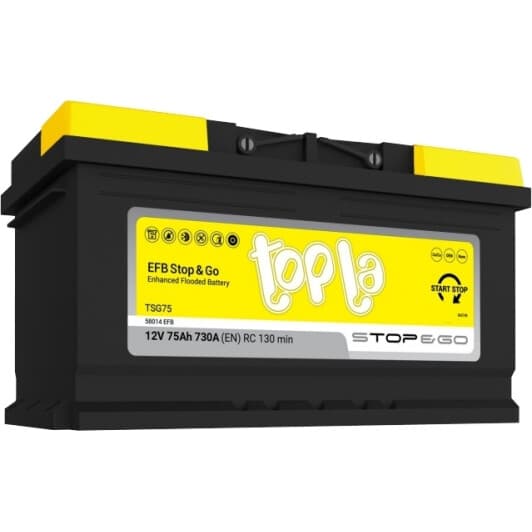 Акумулятор Topla 6 CT-75-R Stop & Go 112075