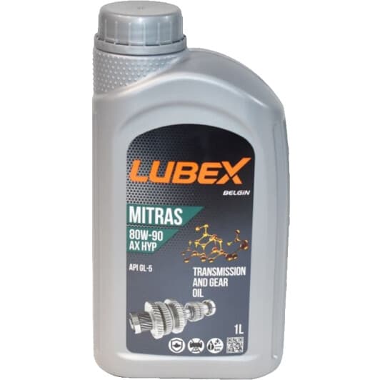 Трансмиссионное масло Lubex Mitras AX HYP GL-5 80W-90 полусинтетическое