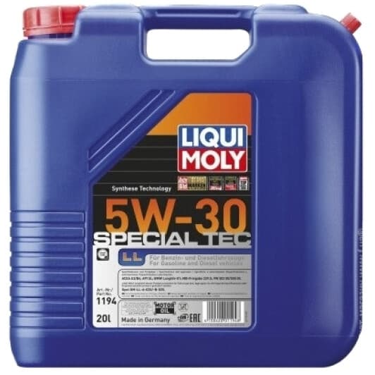 Liqui Moly Special Tec LL 5W-30 (20 л) моторное масло