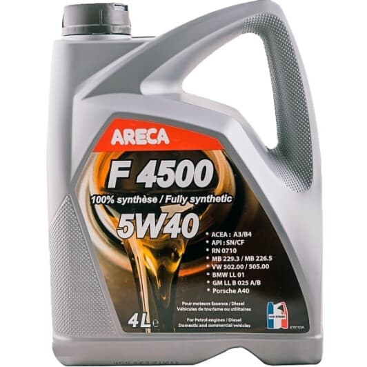 Areca F4500 5W-40 (4 л) моторна олива