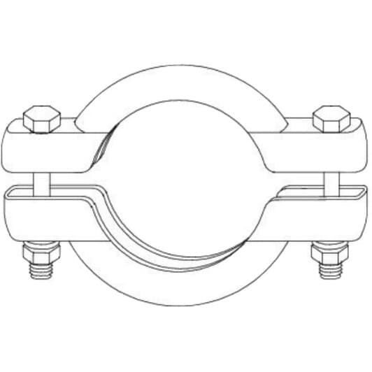 Хомут MTS 028304 двухсекторный разъемный 70 мм 1 шт