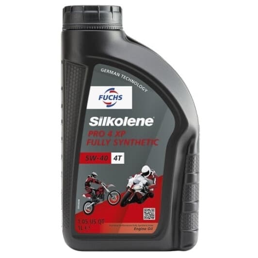 Моторное масло 4T Fuchs Silkolene Pro 4 XP 5W-40 синтетическое