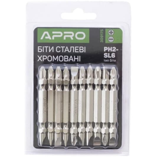 Набір бит Apro 309175 10 шт.