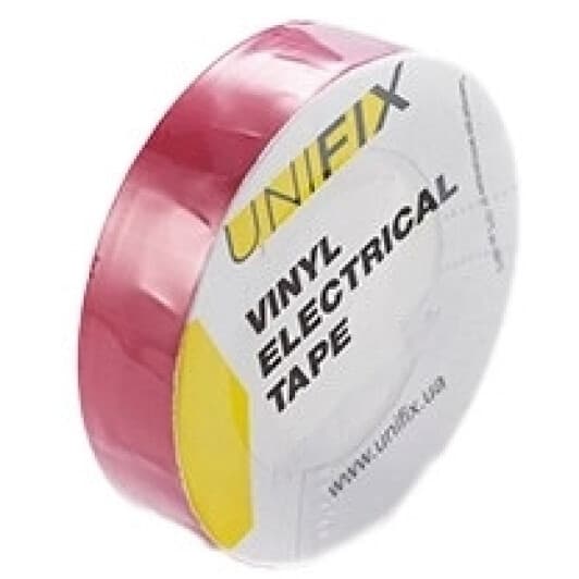 Изолента UNIFIX ETU-10RED красный ПВХ 18 мм х 10 м