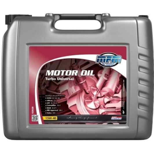 MPM Turbo Universal 15W-40 (20 л) моторное масло