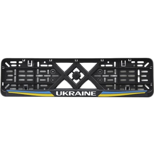 Рамка номерного знака 12 Atelie 951627 цвет черный Ukraine