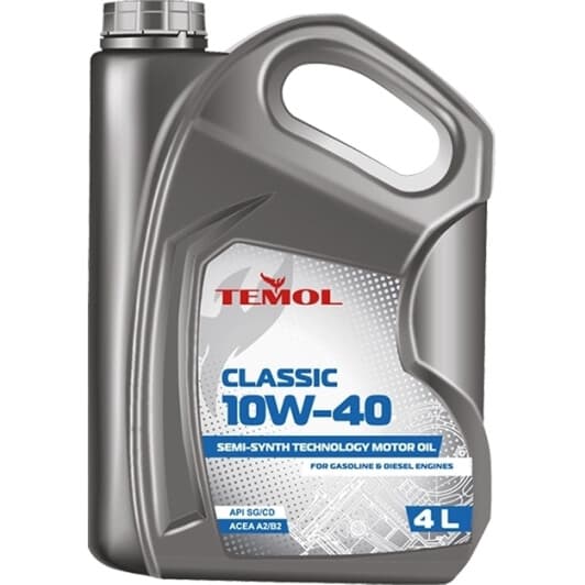 TEMOL Classic 10W-40 (4 л) полусинтетическое моторное масло