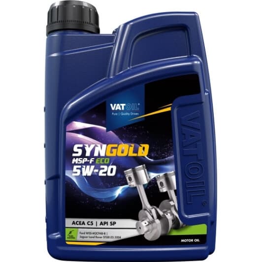 VatOil SynGold MSP-F ECO 5W-20 (1 л) моторное масло