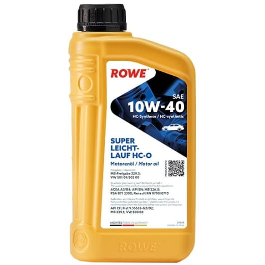 Rowe Super Leicht-Lauf HC-O 10W-40 (1 л) моторное масло