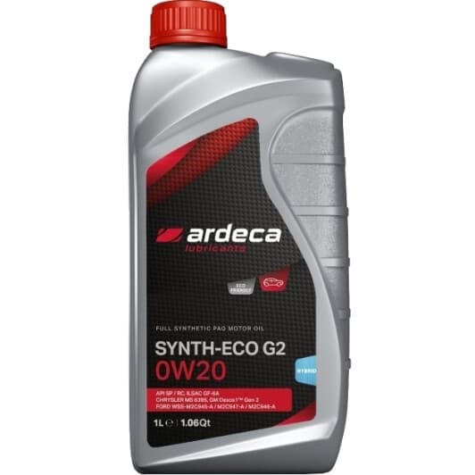 Ardeca Synth-Eco G2 0W-20 (1 л) моторное масло