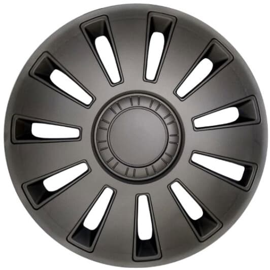 Комплект колпаков на колеса Rex цвет серый с карбоновой отделкой R14