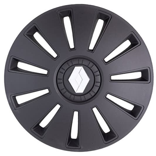 Комплект ковпаків на колеса Rex Renault колір чорний з карбоновою обробкою R14