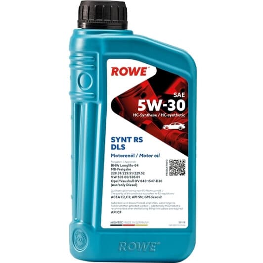 Масло Rowe Synt RS DLS 5W-30