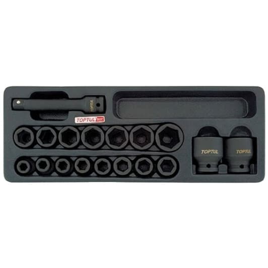 Набор торцевых головок и комплектующих Toptul GCAT1807 1/2" (18 пр.)