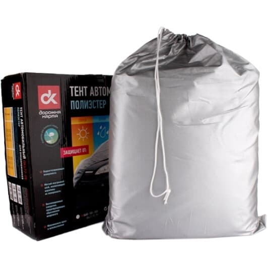 Автомобильный тент Дорожная Карта DK472-PE-4XL серый