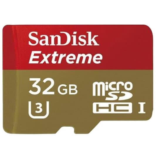 Карта пам’яті SanDisk Extreme Action microSDHC 32 ГБ з SD-адаптером