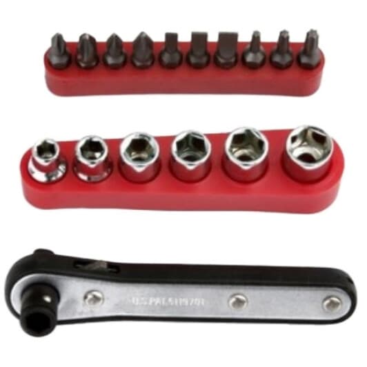 Набор торцевых головок и комплектующих S&R 152002017 1/4" (17 пр.)