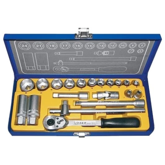 Набор торцевых головок и комплектующих S&R 460323020 (20 пр.)