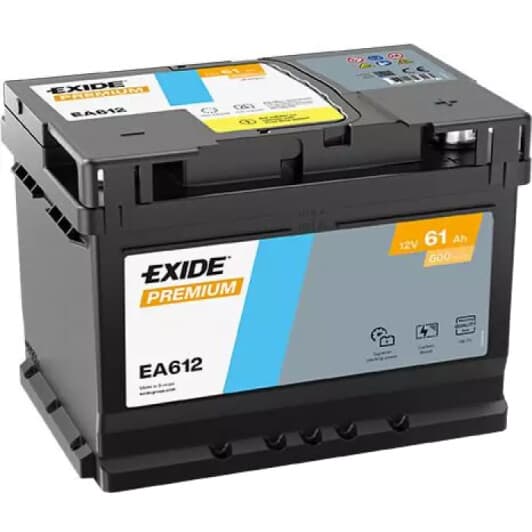 Акумулятор Exide 6 CT-61-R Premium EA612