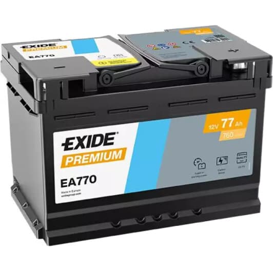 Аккумулятор Exide 6 CT-77-R Premium EA770
