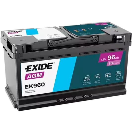 Акумулятор Exide 6 CT-96-R AGM EK960