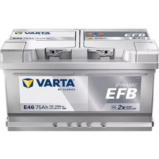 Акумулятор Varta 6 CT-75-R Dynamic EFB 575500073