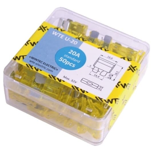 Набір запобіжників WTE WTE-U20 FT midi (normal) 50 шт.