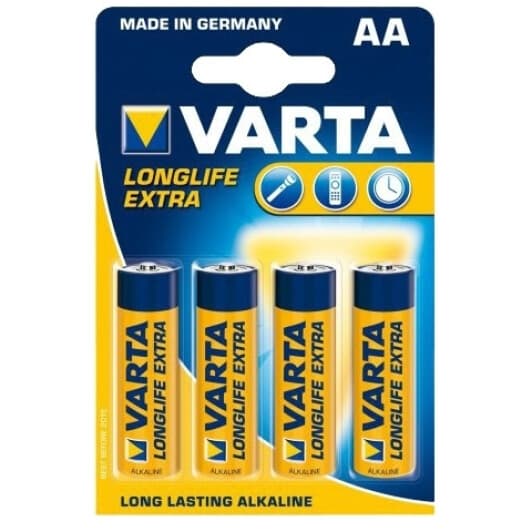 Батарейка Varta Long Life Extra 4106101414 AA (пальчикова) 1,5 V 4 шт