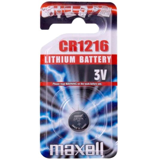 Батарейка Maxell MXBCR12161 CR1216 3 V 1 шт