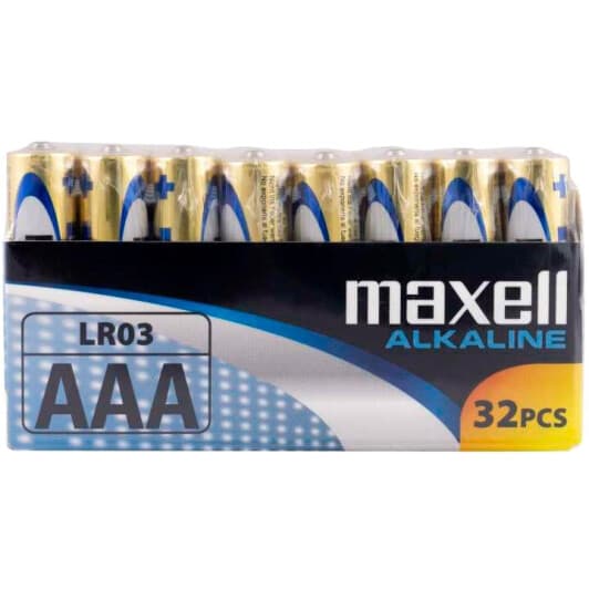 Батарейка Maxell 4902580731298 AAA (мизинчиковая) 1,5 V 32 шт