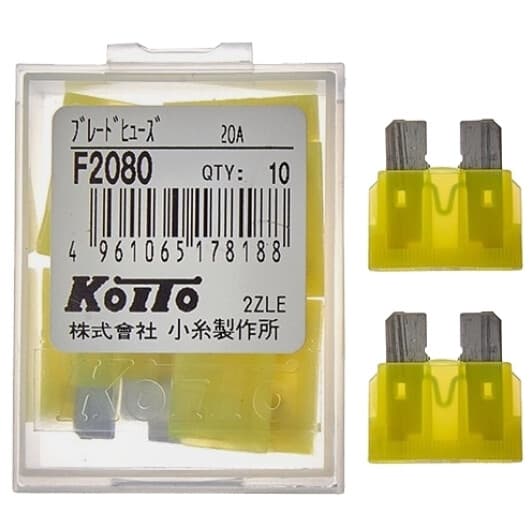 Набір запобіжників KOITO F2080 FT midi (normal) 10 шт.