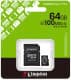 Карта памяти Kingston Canvas Select Plus microSDXC 64 ГБ с SD-адаптером SDCS364GB