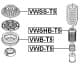 VWSHBT5 Febest Пыльник амортизатора