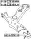 0124-ZZE150LH Febest Рычаг подвески