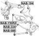 NAB-334 Febest Сайлентблок рычага для Infiniti M